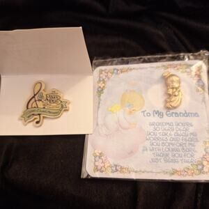 2 1990s Lapel Pins 15 Years And To My Grandma Precious Moments Collection